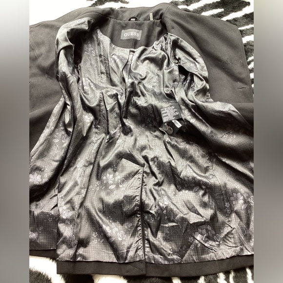 Wool Double Breasted Trench Wrap Coat. H3 - Picture 9 of 16